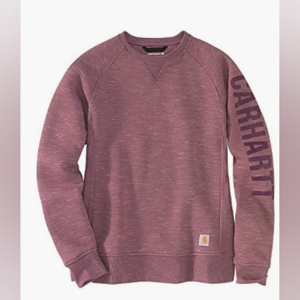 Carhartt Relaxed Fit Crewneck Block Logo Sleeve Sweatshirt Size M /Blemish